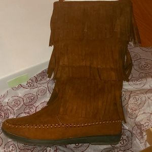 Fringe SO boots Rust color size 7